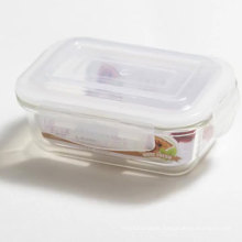 Professional silicone lid take away bento box food container glass with CE certificate